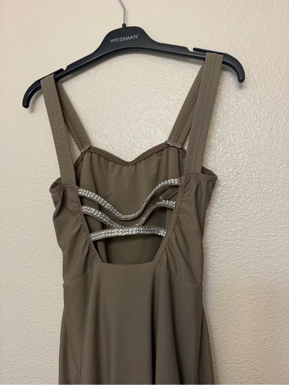 Kelle dance lyrical costume brown tan maxi dress FIRE BURNS BRIGHT 8453 Teen